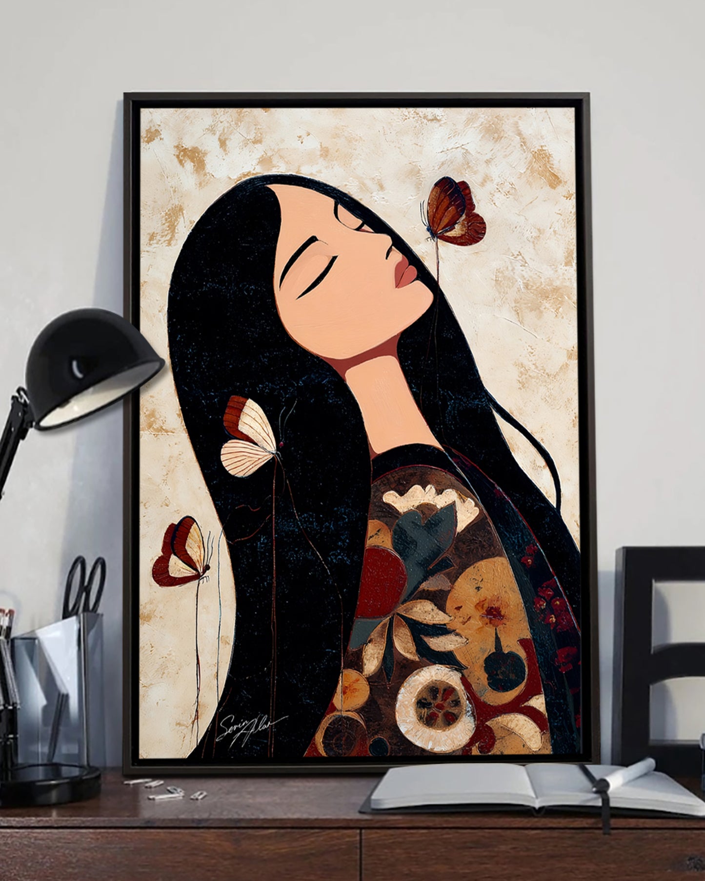 Whispers of the Butterfly Spirit Poster - Canvas