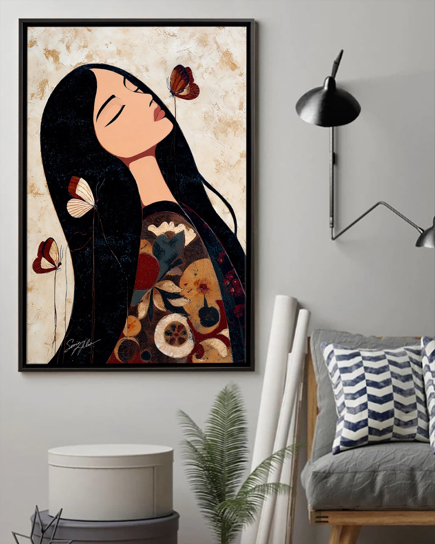 Whispers of the Butterfly Spirit Poster - Canvas