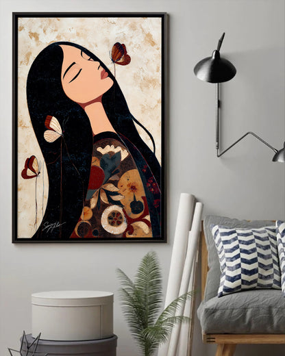Whispers of the Butterfly Spirit Poster - Canvas