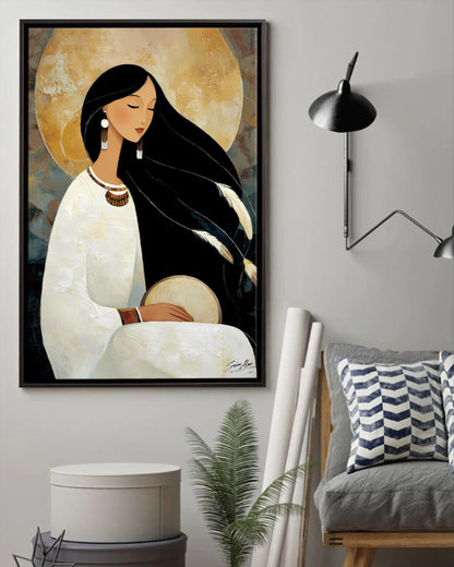 Moonbeat Between Worlds Poster - Canvas