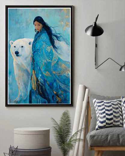 Keeper of the Polar Spirit Poster - Canvas