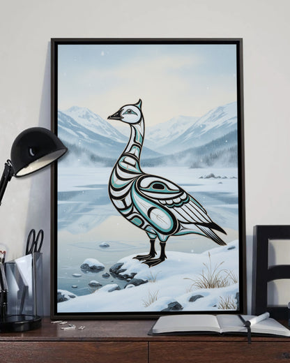 Native Goose Art Poster - Canvas