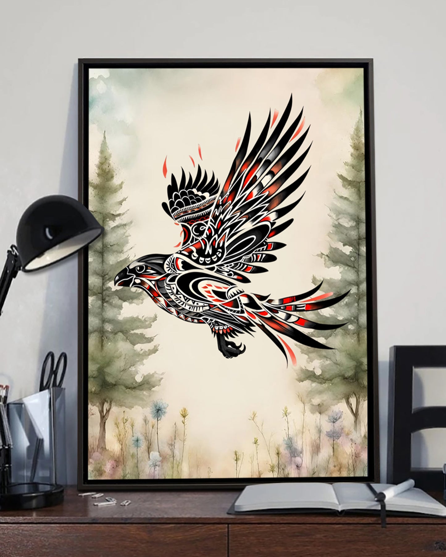 Native Bird Art Poster - Canvas