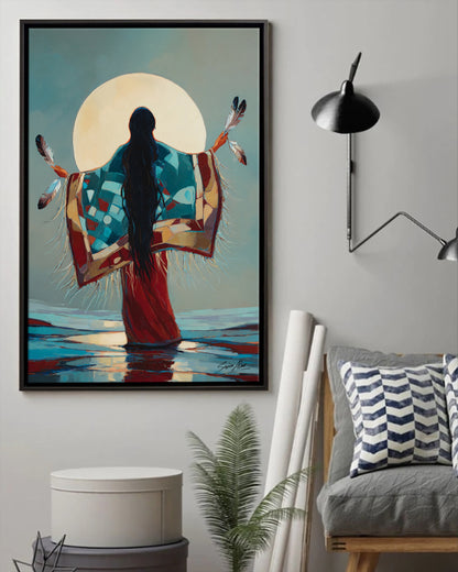 Moonlit Dance of the Spirit Poster - Canvas