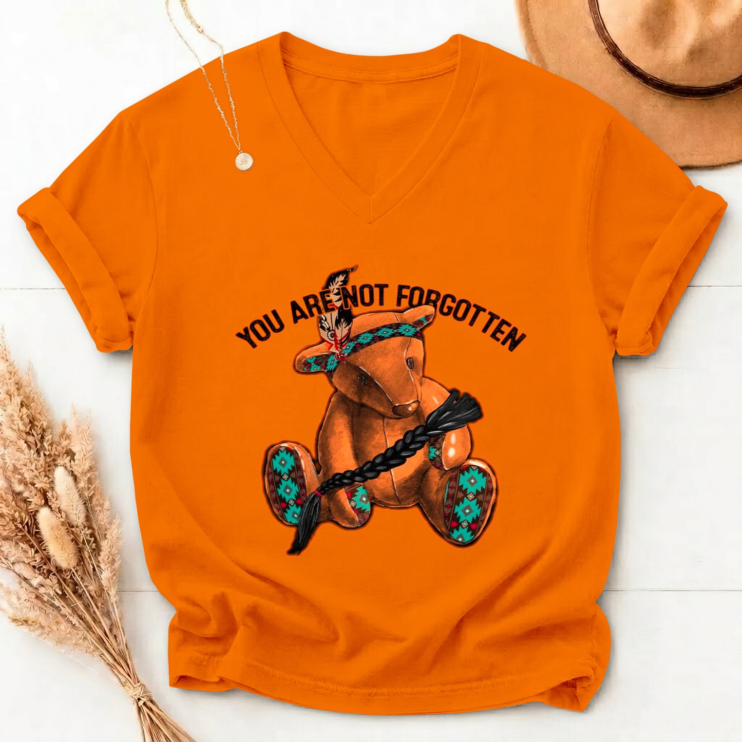 Safe in the Bear’s Embrace Orange Shirt