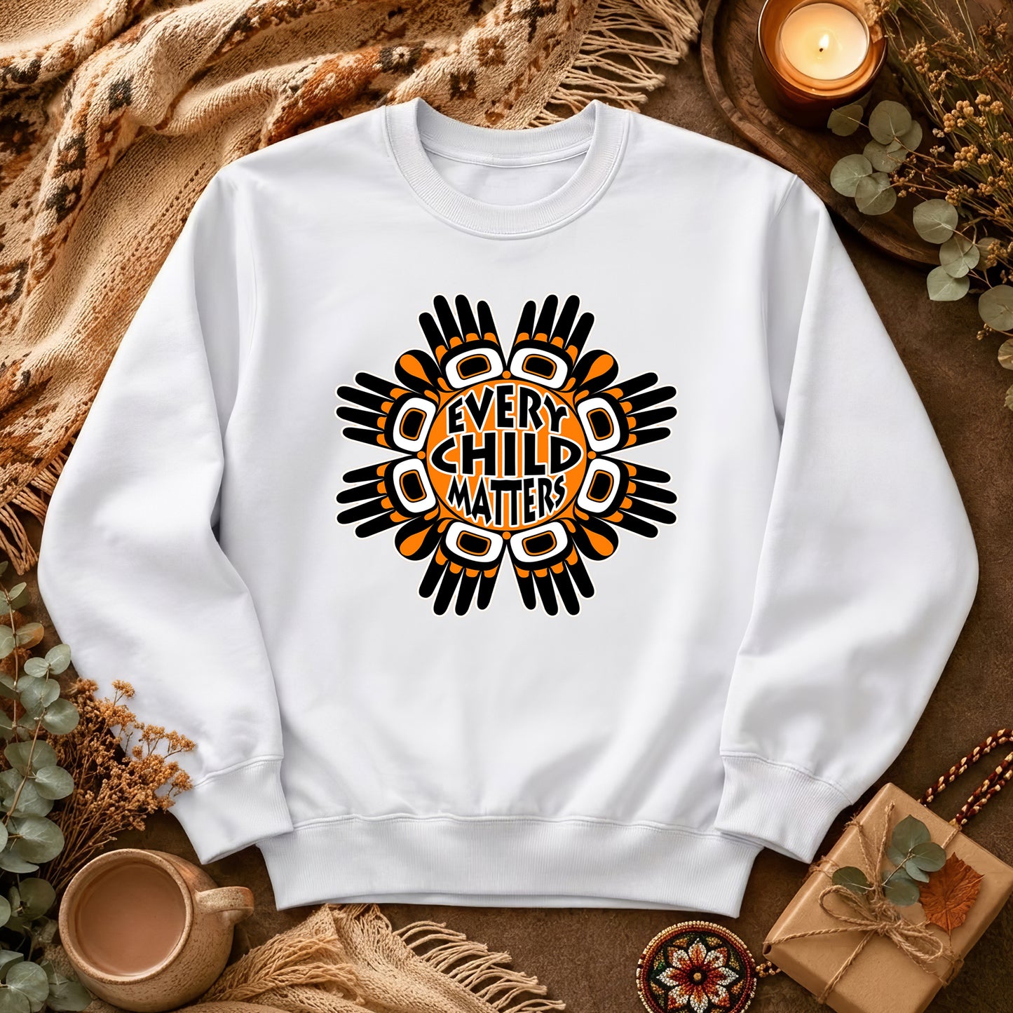 Light That Lives On Orange Shirt