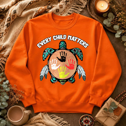 Turtle Spirit – Mother Earth & Resilience Orange Shirt