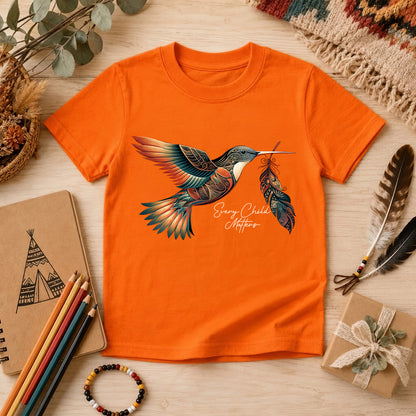 When Joy Returns Hummingbird Orange Shirt
