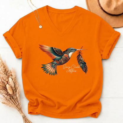 When Joy Returns Hummingbird Orange Shirt