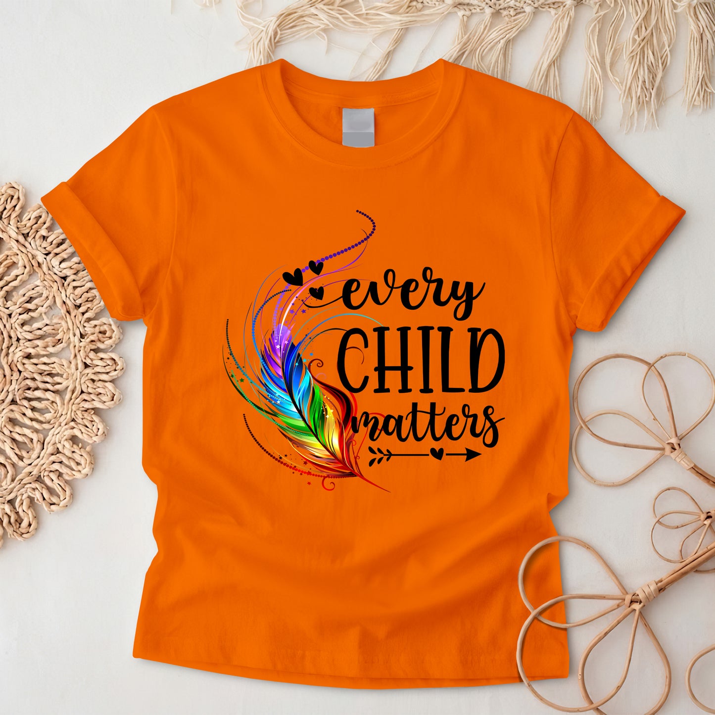 Carried in the Wind Orange Shirt