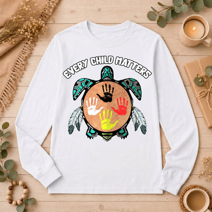 Turtle Spirit – Mother Earth & Resilience Orange Shirt