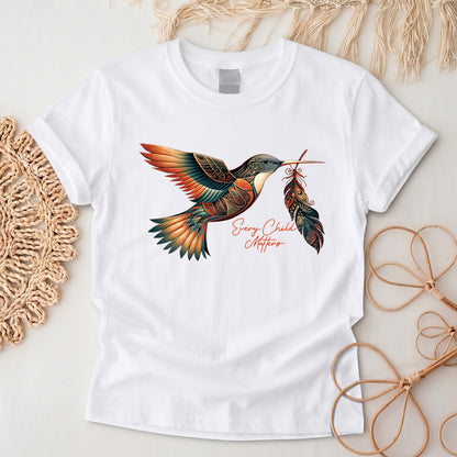 When Joy Returns Hummingbird Orange Shirt