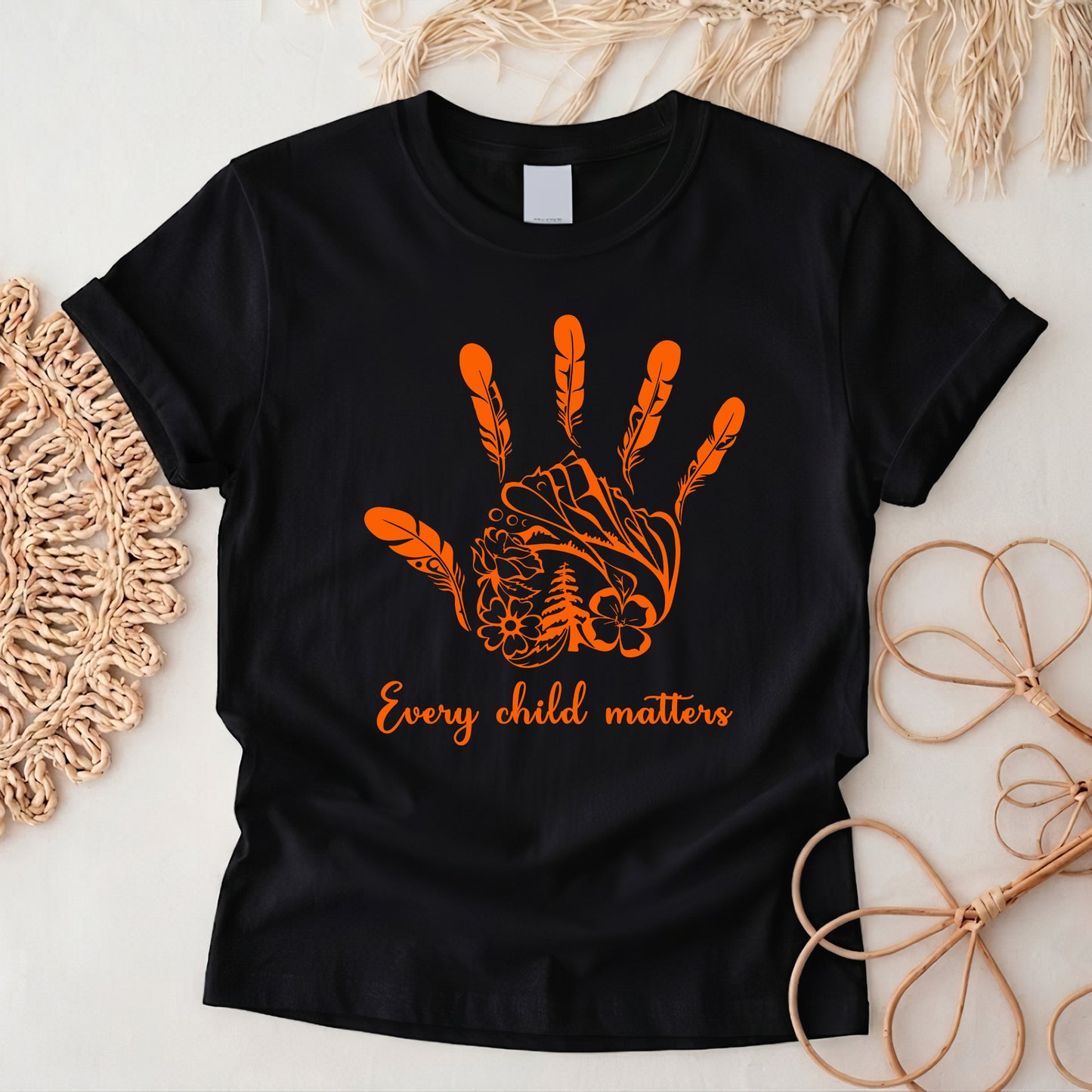 Handprints We Remember Orange Shirt