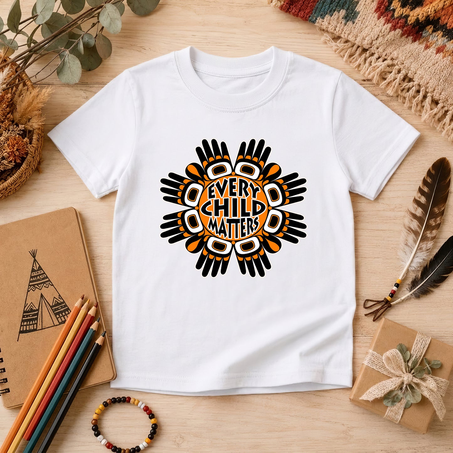 Light That Lives On Orange Shirt