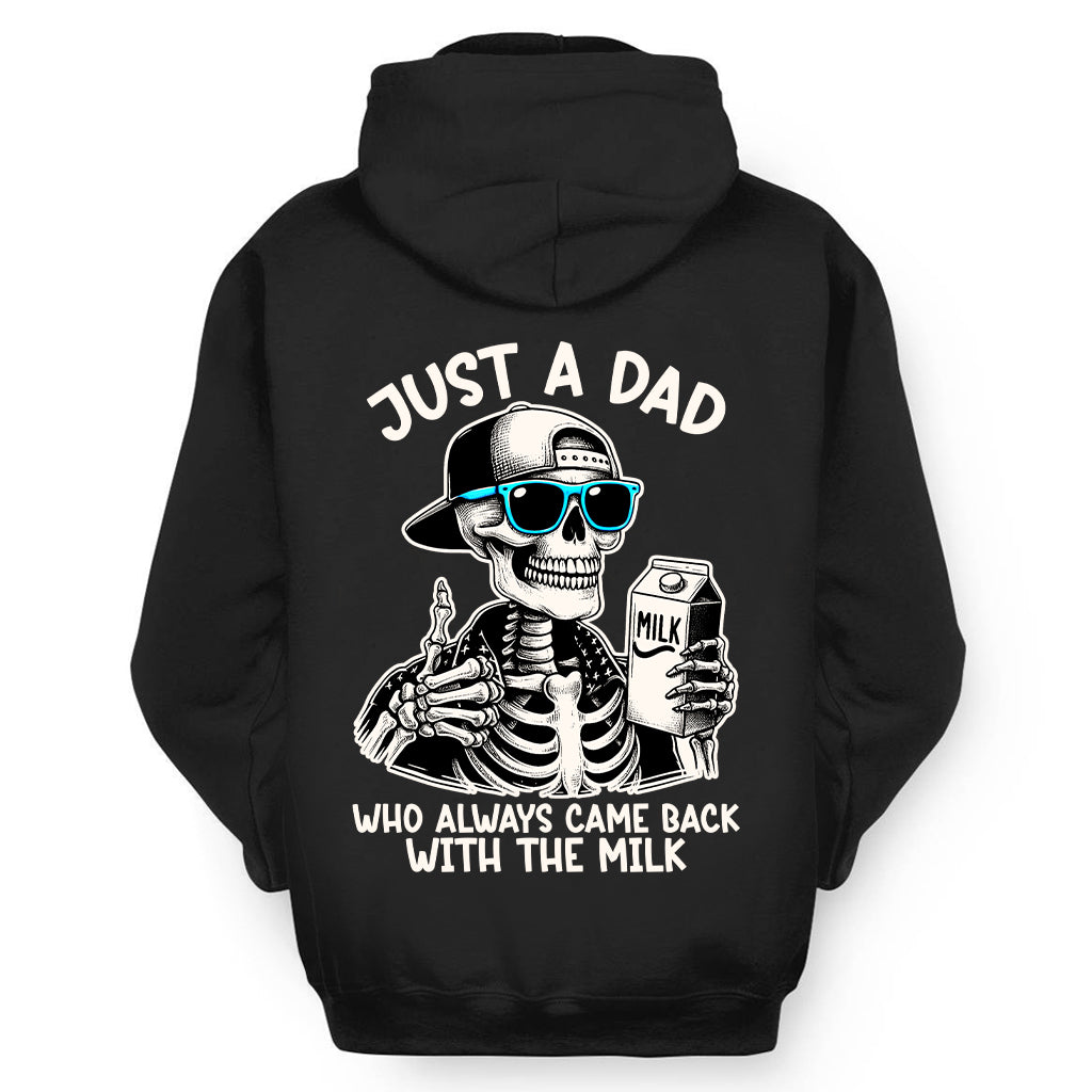 Just a Dad Who Always Came Back With The Milk - Two sides