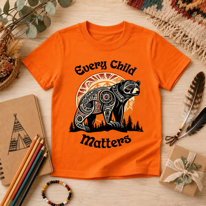 Bear Guardian of the Forest Orange Shirt