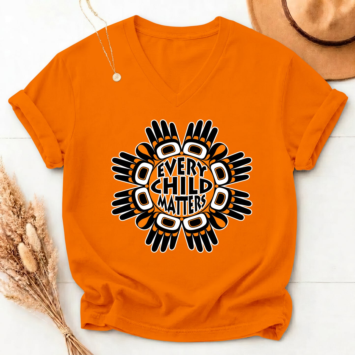 Light That Lives On Orange Shirt