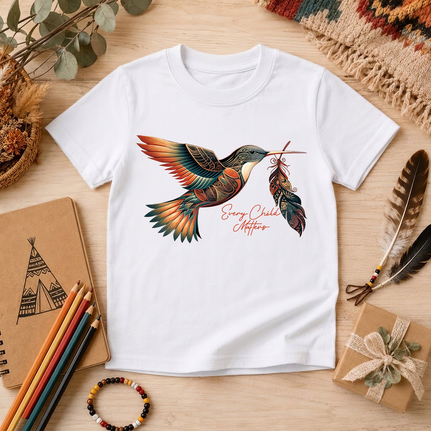 When Joy Returns Hummingbird Orange Shirt