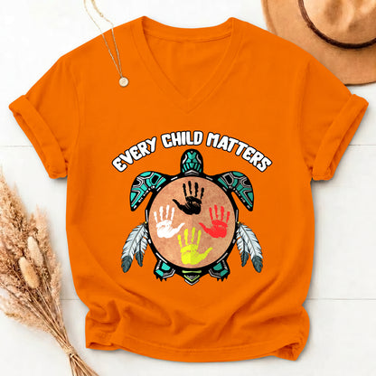 Turtle Spirit – Mother Earth & Resilience Orange Shirt