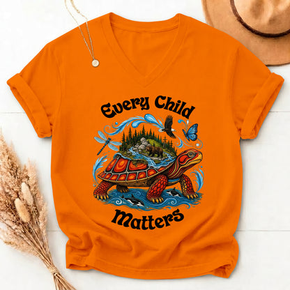 Turtle Carrying the Wild Orange Shirt