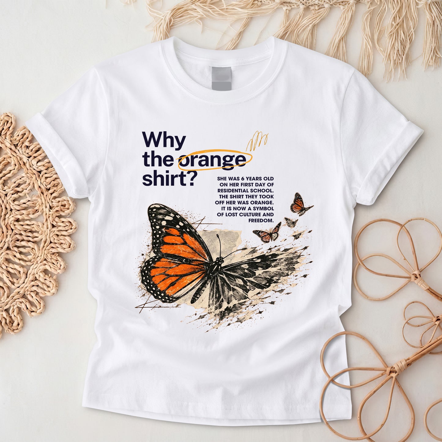 A Story Carried in Orange Shirt
