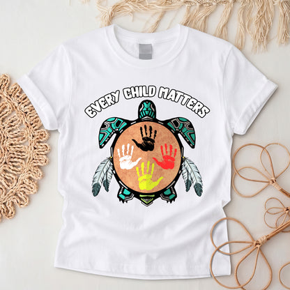 Turtle Spirit – Mother Earth & Resilience Orange Shirt