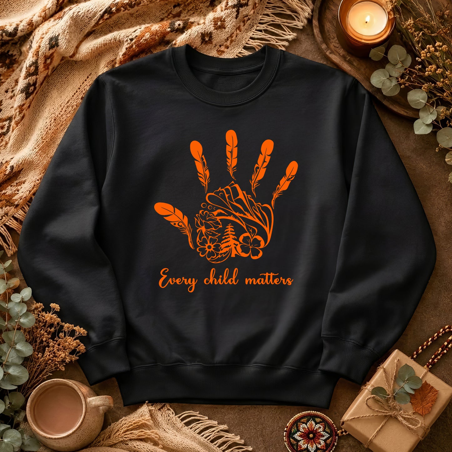 Handprints We Remember Orange Shirt