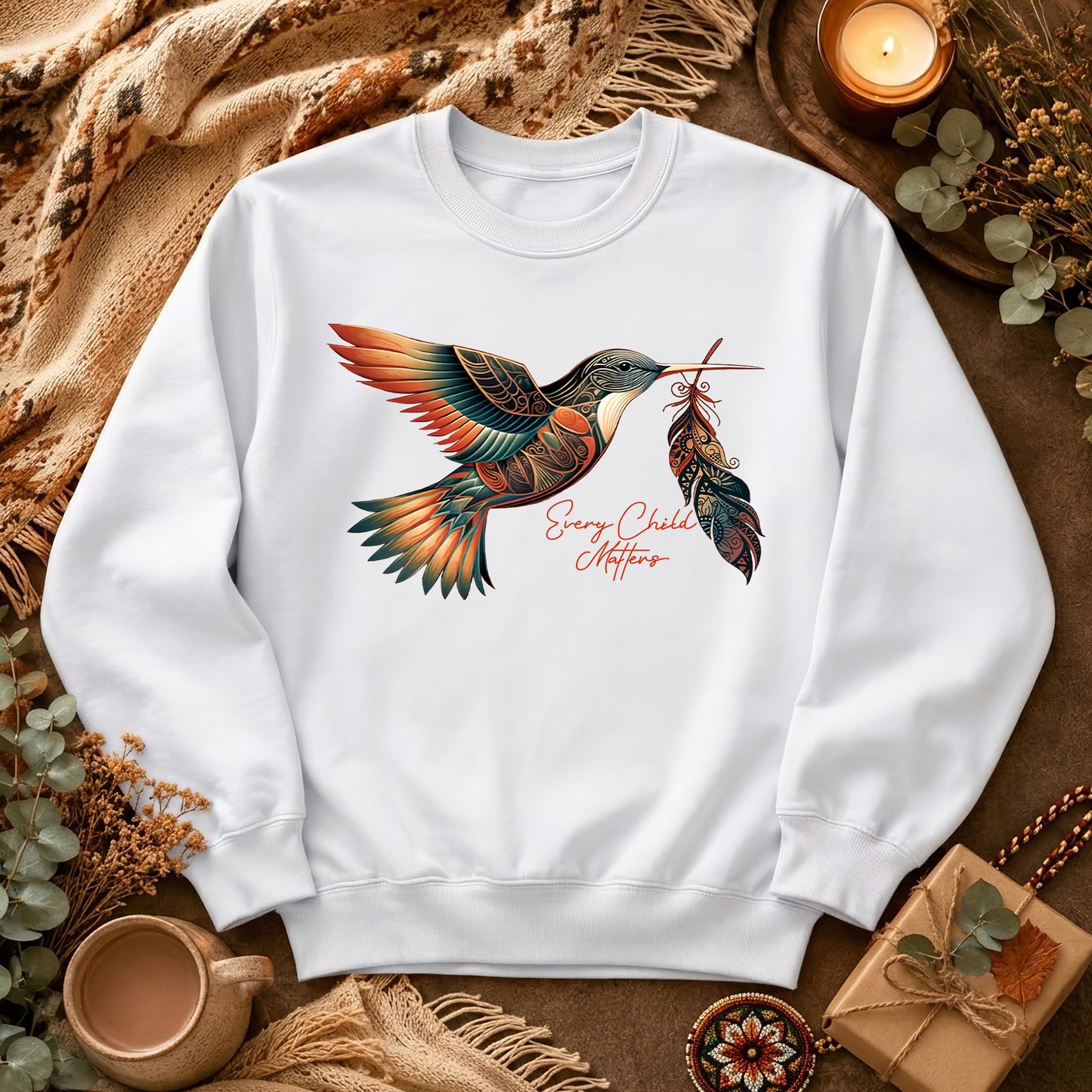 When Joy Returns Hummingbird Orange Shirt
