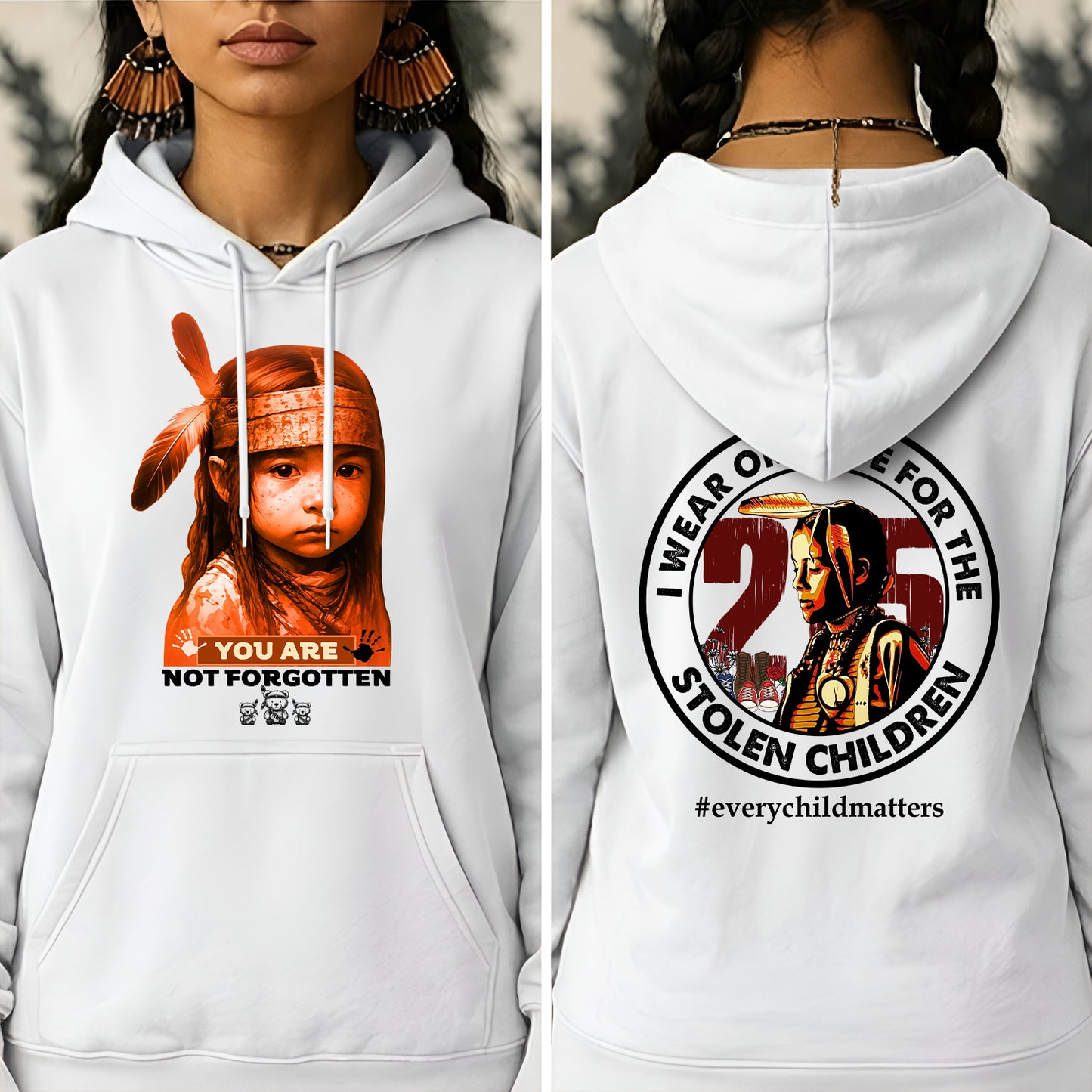 You Are Not Forgotten – Remembrance Orange Shirt - Two Sides