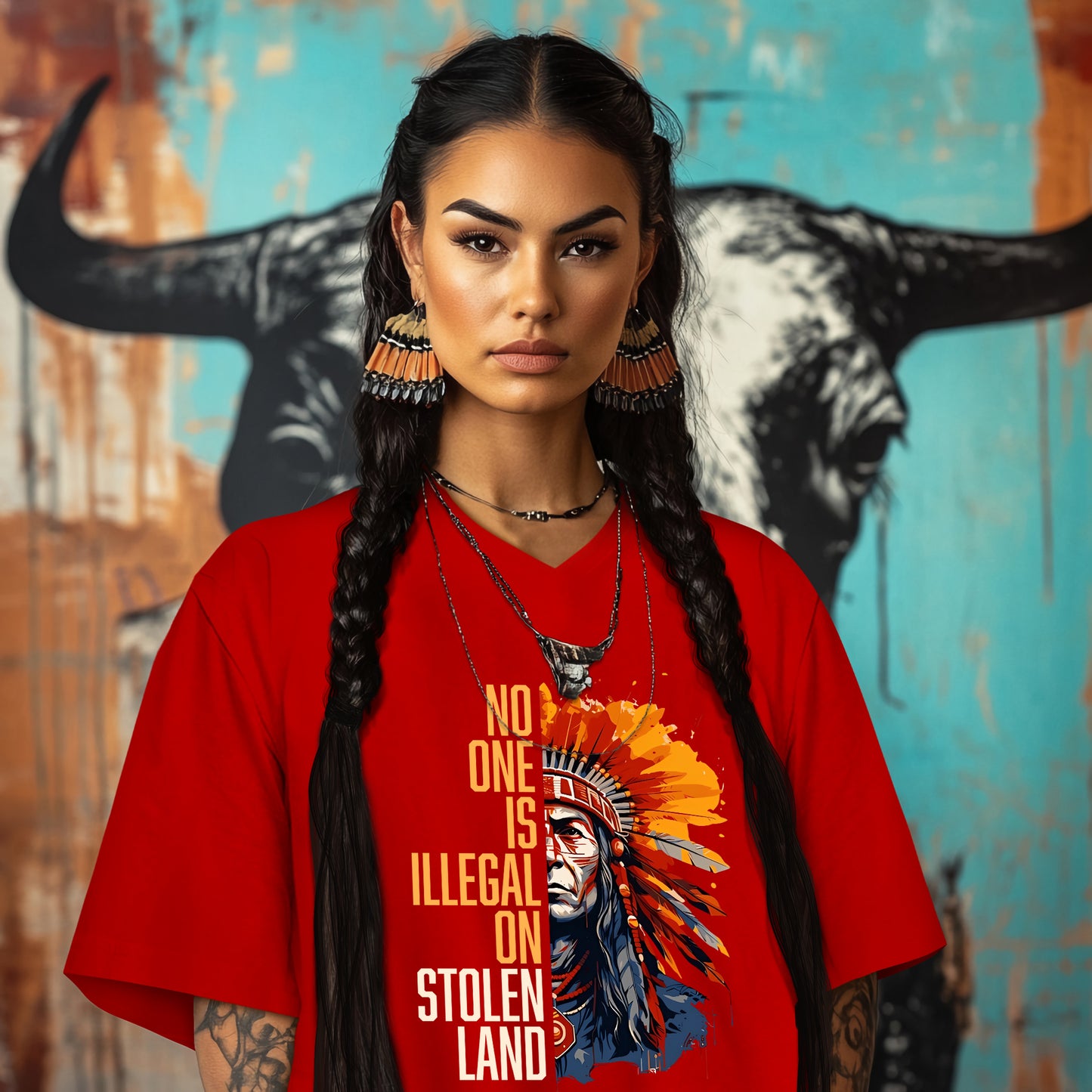 NO ONE IS ILLEGAL ON STOLEN LAND