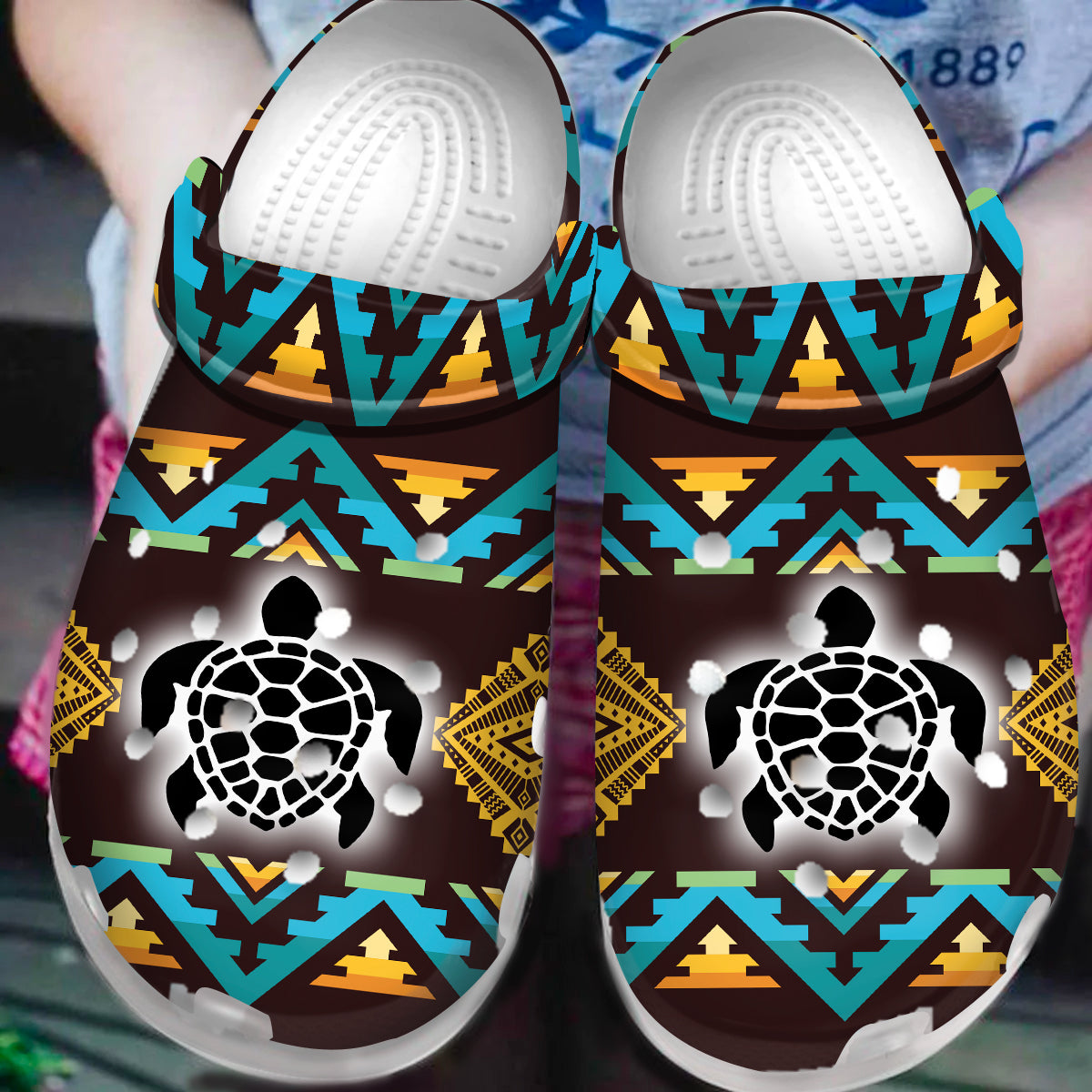 Native Pattern Clog Shoes For Adult and Kid 89207 New – Native Heritage ...