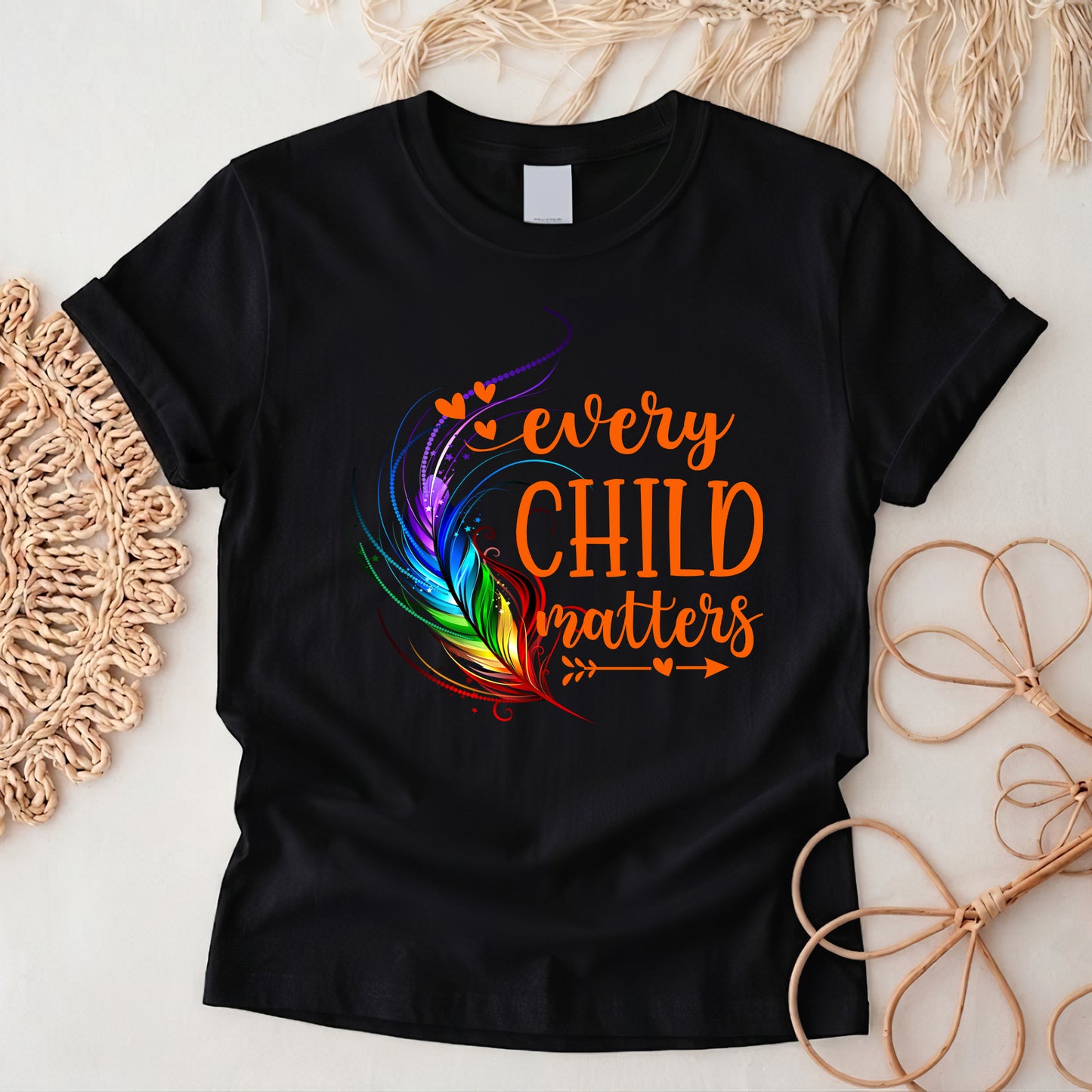 Carried in the Wind Orange Shirt