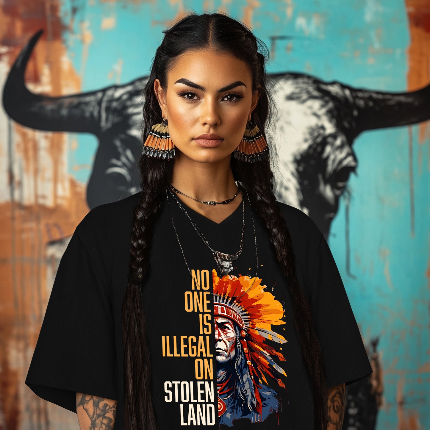 NO ONE IS ILLEGAL ON STOLEN LAND