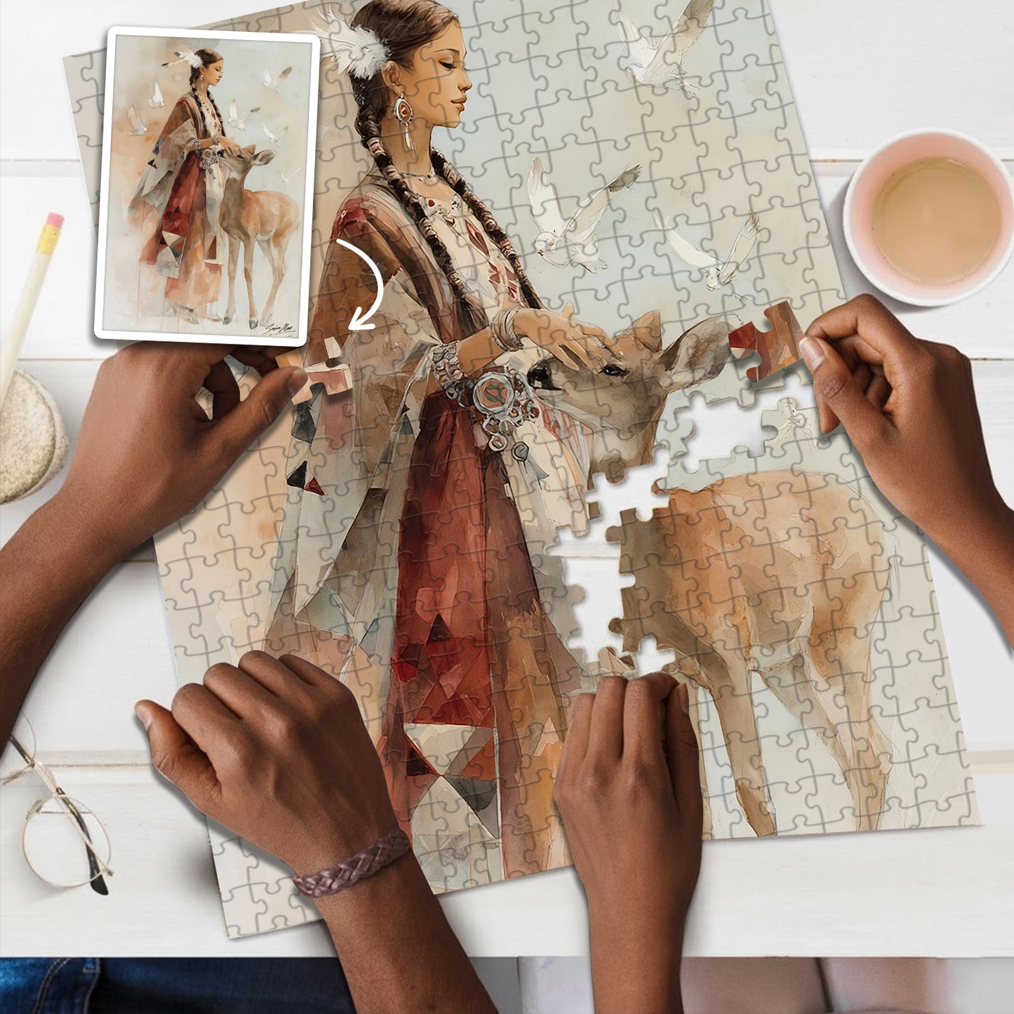 Sacred Touch – Wooden Jigsaw Puzzle (300 / 500 / 1000 Pieces)