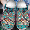 Native Pattern Clog Shoes For Adult and Kid 89145 New