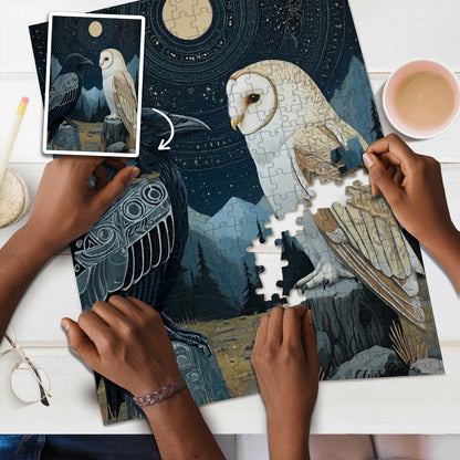 When Night Speaks to Dawn – Wooden Jigsaw Puzzle (300 / 500 / 1000 Pieces)