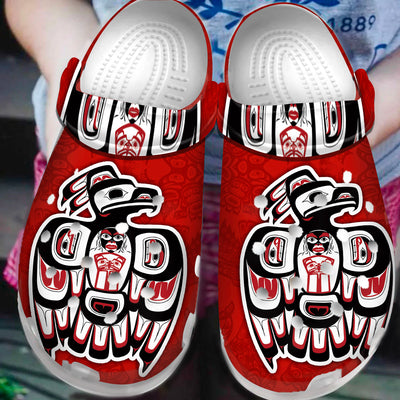 Native Pattern Clog Shoes For Adult and Kid 99068 New