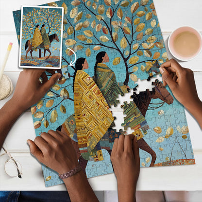 Sisters on Every Road 2 – Wooden Jigsaw Puzzle (300 / 500 / 1000 Pieces)