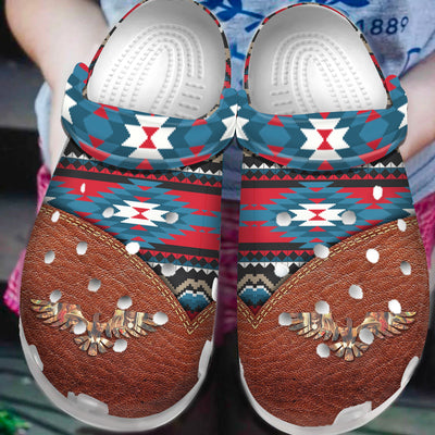 Native Pattern Clog Shoes For Adult and Kid 89132 New