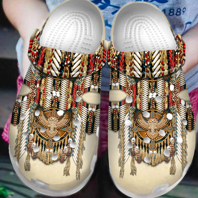 Native Pattern Clog Shoes For Adult and Kid 89179 New