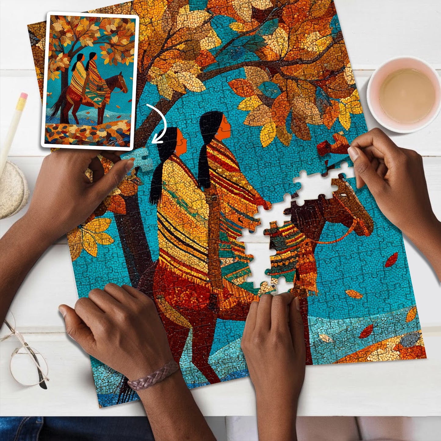 Sisters on Every Road – Wooden Jigsaw Puzzle (300 / 500 / 1000 Pieces)