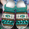 Native Pattern Clog Shoes For Adult and Kid 89143 New