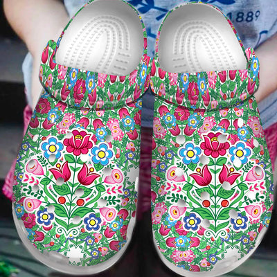 Native Pattern Clog Shoes For Adult and Kid 99086 New