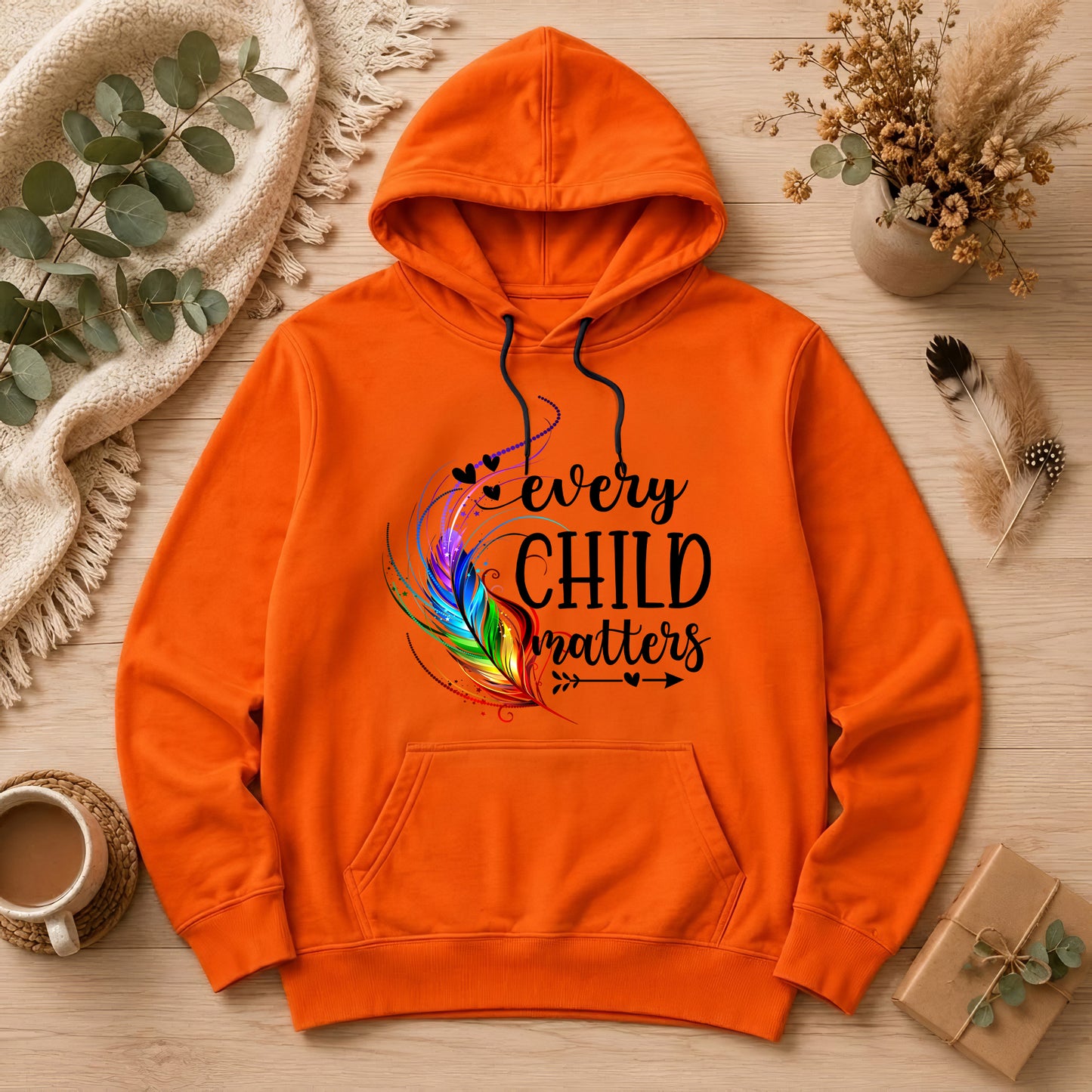 Carried in the Wind Orange Shirt
