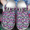 Native Pattern Clog Shoes For Adult and Kid 89138 New