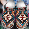 Native Pattern Clog Shoes For Adult and Kid 89166 New