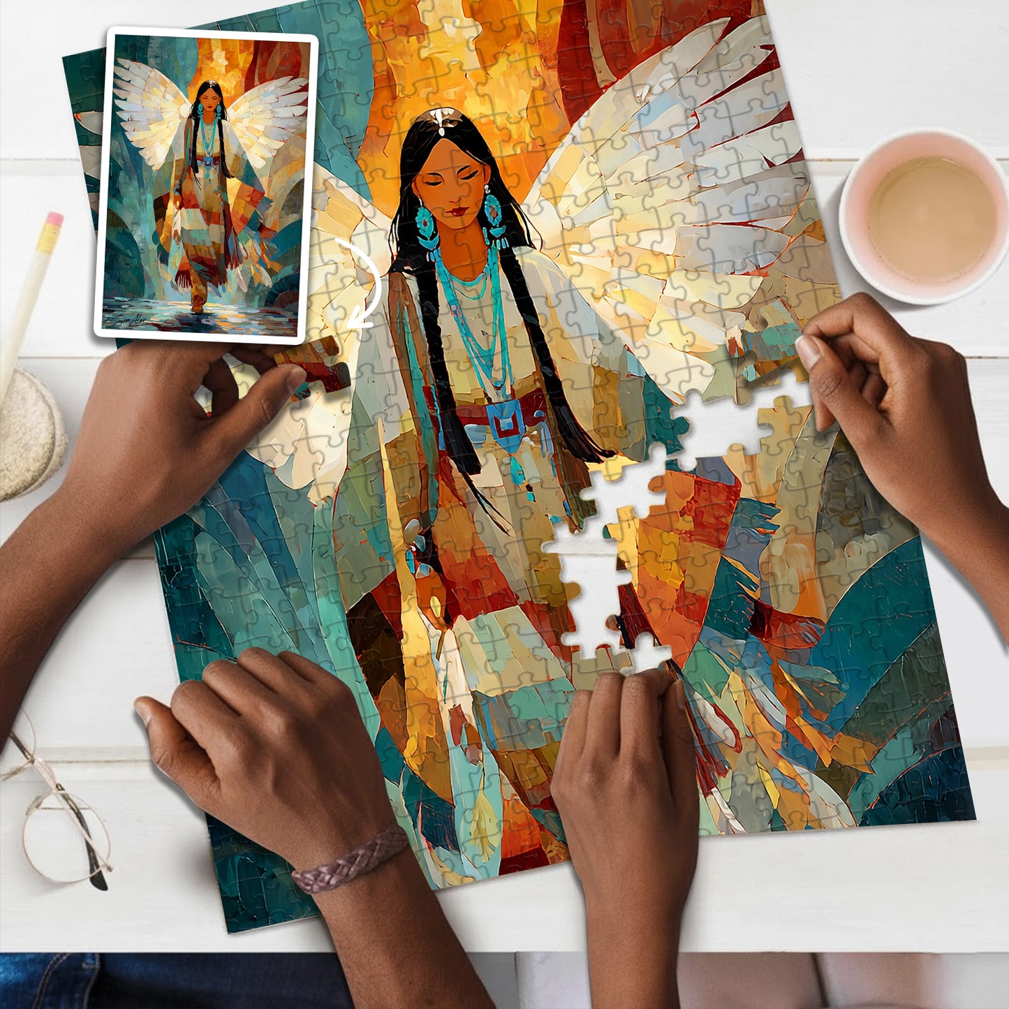 Wings of the Ancestors – Wooden Jigsaw Puzzle (300 / 500 / 1000 Pieces)