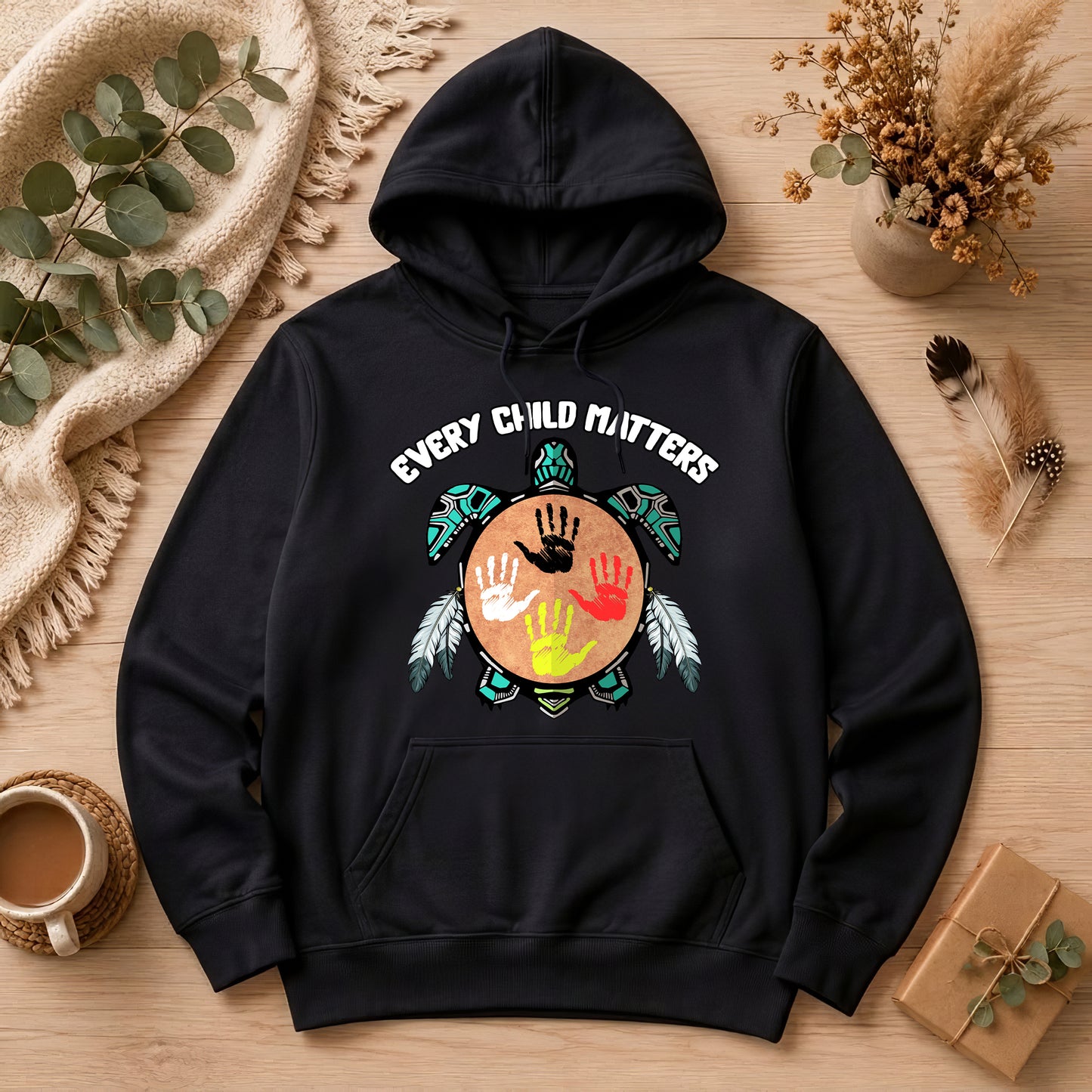 Turtle Spirit – Mother Earth & Resilience Orange Shirt