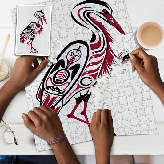 Tawaqatsi Heron – Wooden Jigsaw Puzzle (300 / 500 / 1000 Pieces)