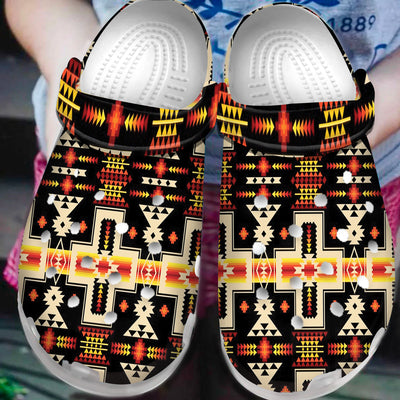 Native Pattern Clog Shoes For Adult and Kid 89155 New